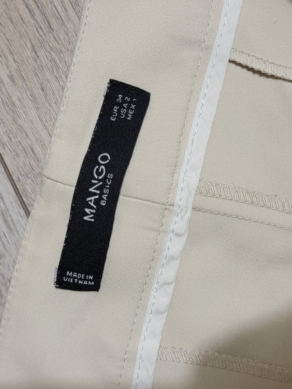 Mango Women's Cream Straight-Leg Dress Pants - Picture 2 of 4